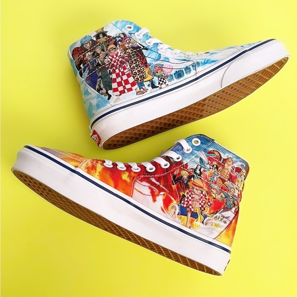 •HP• Vans x One Piece Sk8-Hi Punk Hazard Skate Sneakers - Picture 5 of 16